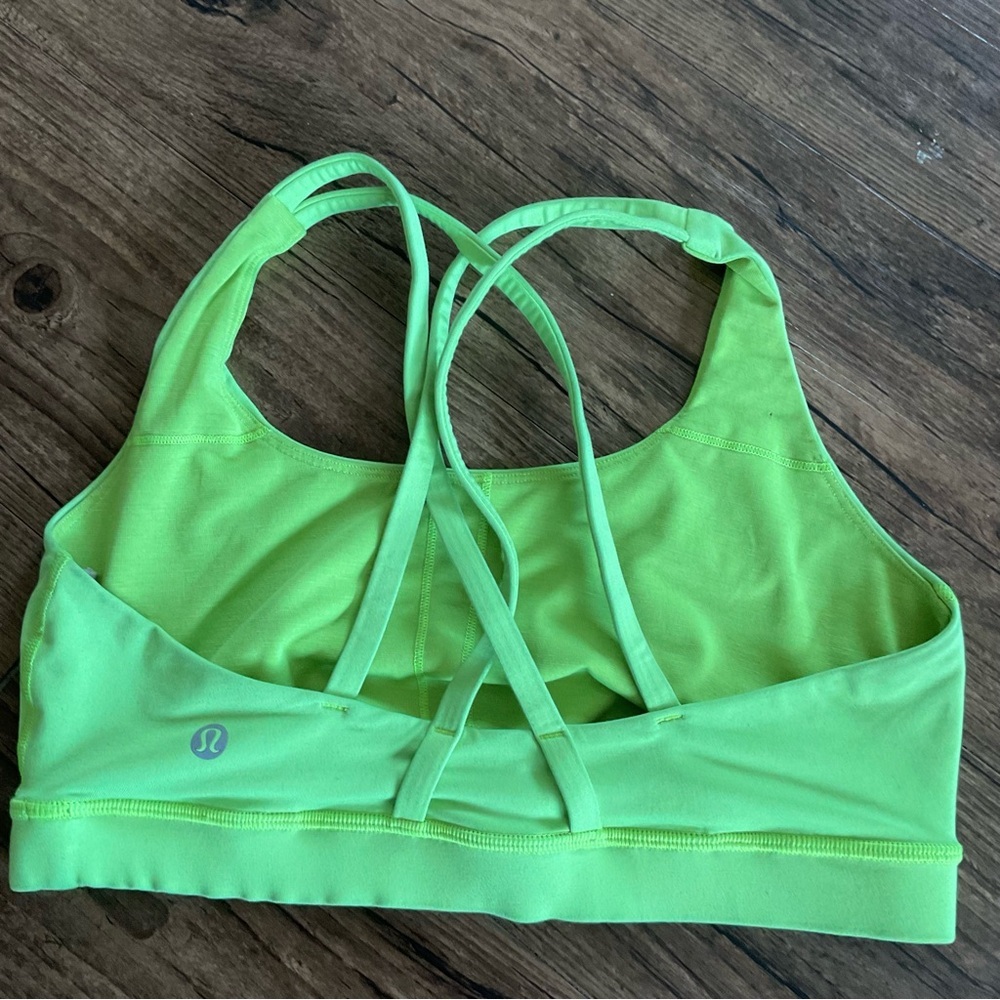 LULULEMON Lime Green Swim Top 3 - Picture 2 of 3